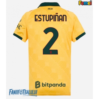 AC Milan Pervis Estupinan #2 Tricou Fotbal Replică 2025-26 Femei Treilea